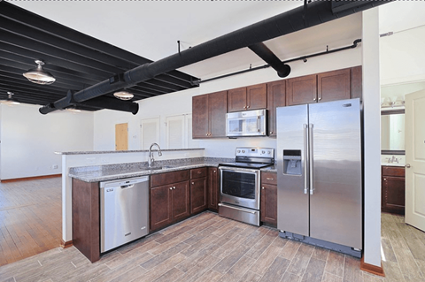 Floor plan for 1 bed, 1 bath, 1000 sqft